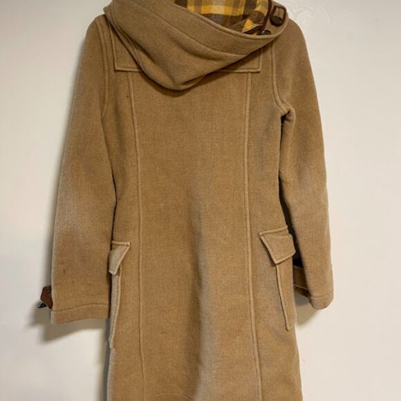 TNA Camel Tan Wool Women's Duffle Coat Size XS - Picture 8 of 8